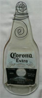 melted corona beer bottle cheeseboard