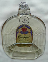 melted Crown Royal  liquor bottle cheeseboards
